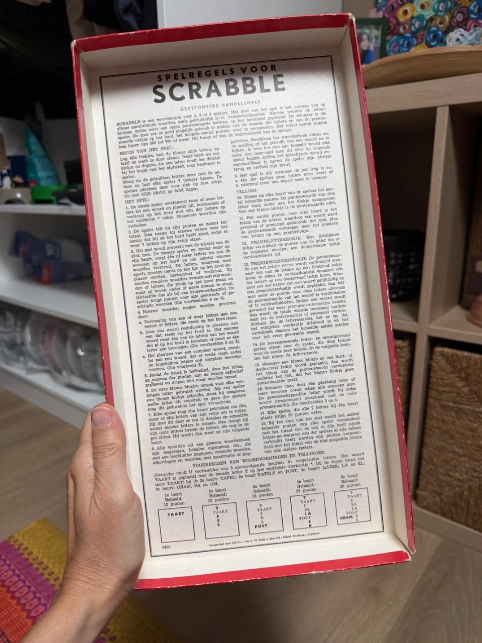 Juego de mesa Scrabble vintage 1970/1972 holandés – photo 6